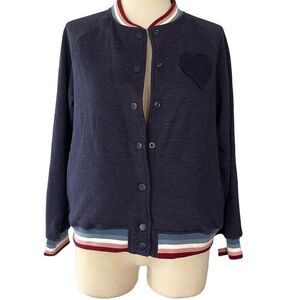 Ellen DeGeneres EV1 Heart Varsity Bomber Jacket Women’s Large